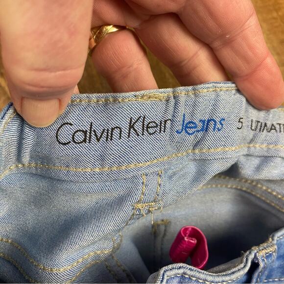 Calvin Klein Ultimate Skinny Jeans Size 5 Toddler Adjustable Waist - Picture 3 of 6